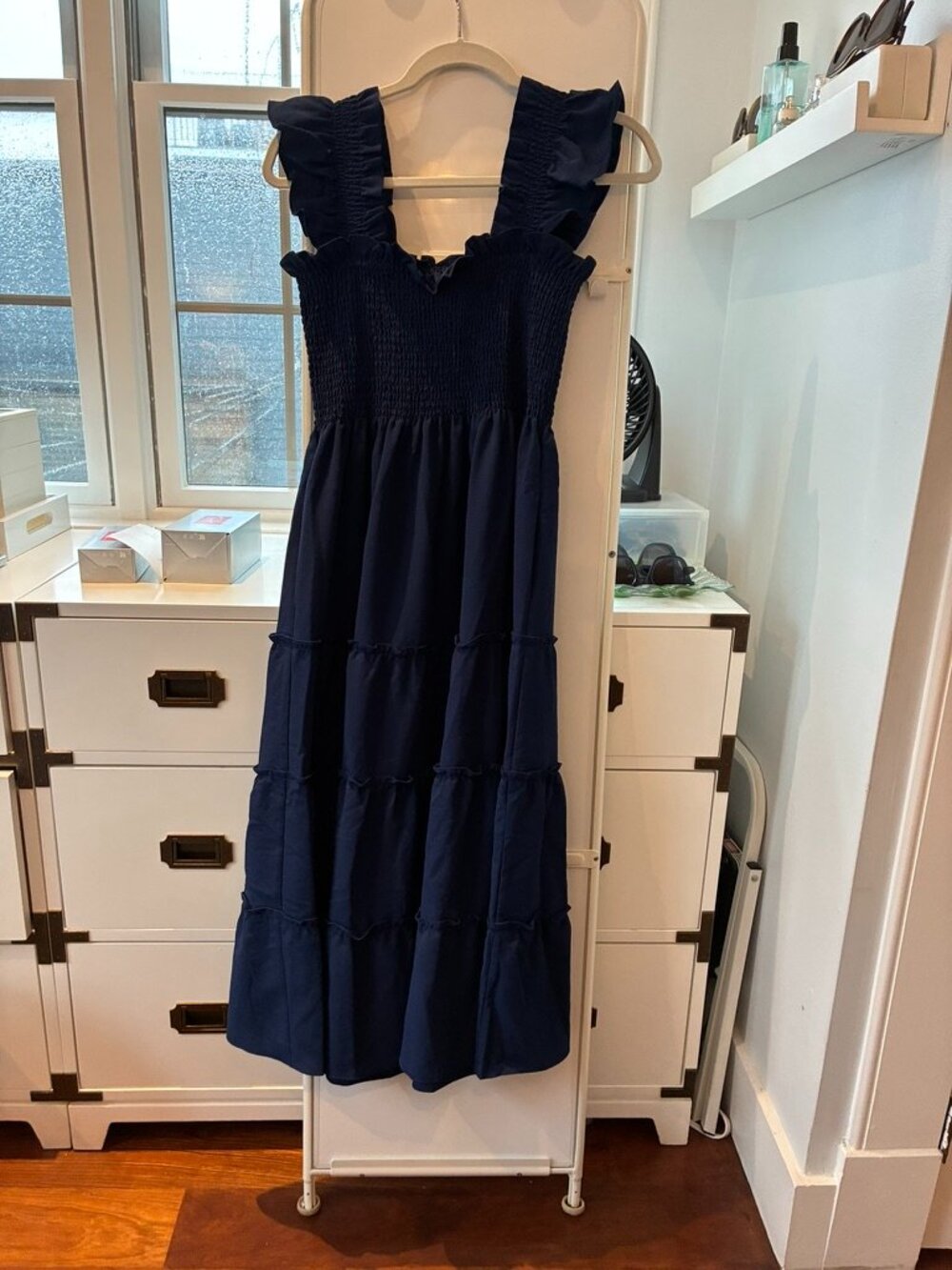 Hill House Ellie Nap Dress in Navy Blue Crepe - XS - Picture 2 of 3